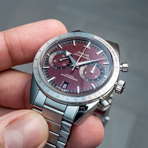 omega speedmaster '57 burgundy|omega speedmaster 57 chronograph.